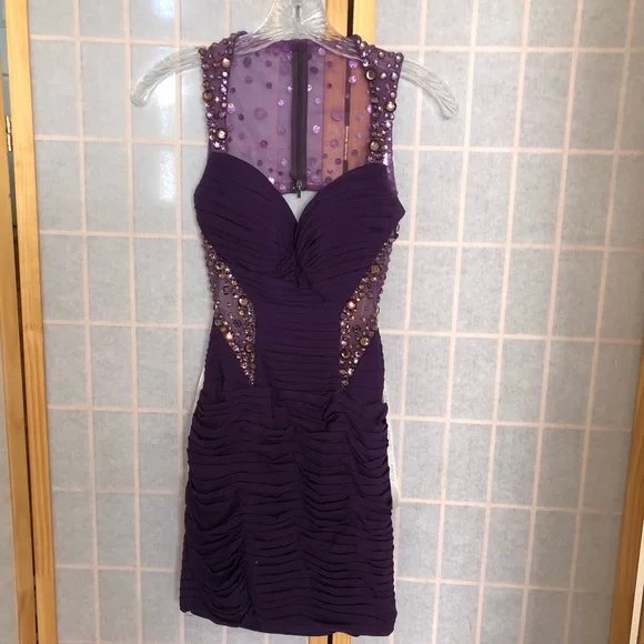 💜Jovani dress crystal embellishment - Picture 1 of 7